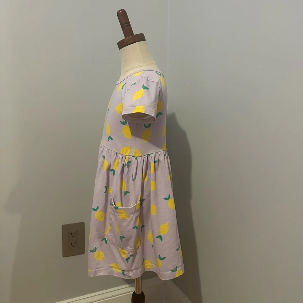 HANNA ANDERSSON GIRLS LEMON PRINT PLAYGROUND DRESS